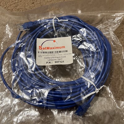 Cat5e Ethernet Network Patch Cable RJ45 Blue 75 Feet