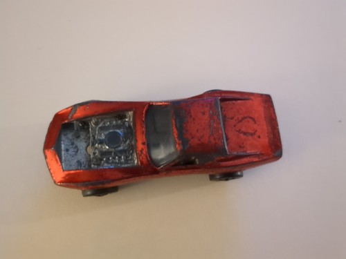 Hot Wheels Redline 1968 Custom Corvette US Version Red w/Brown Interior - Picture 2 of 8