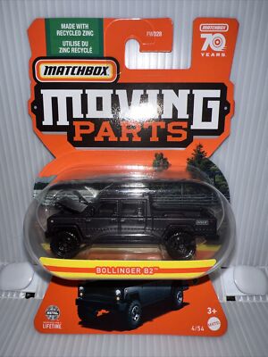 2023 MATCHBOX 70 YEARS MOVING PARTS BOLLINGER B2 BLACK,