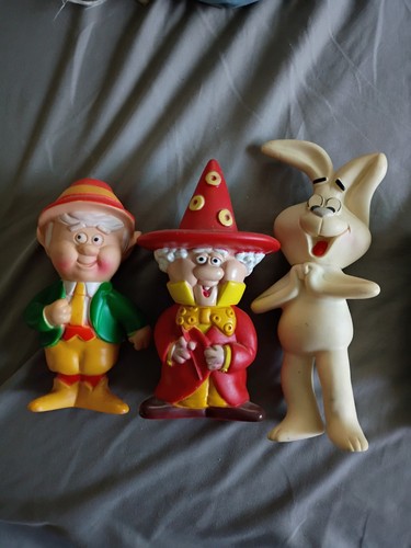 Trix rabbit , keebler elf, pillsbury doughboy and other vinyl figures.