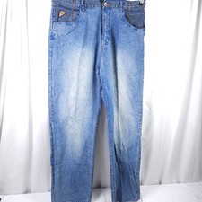 Vintage Akademiks Men's 40 Distressed Jeans Y2K Hip Hop Hong Kong