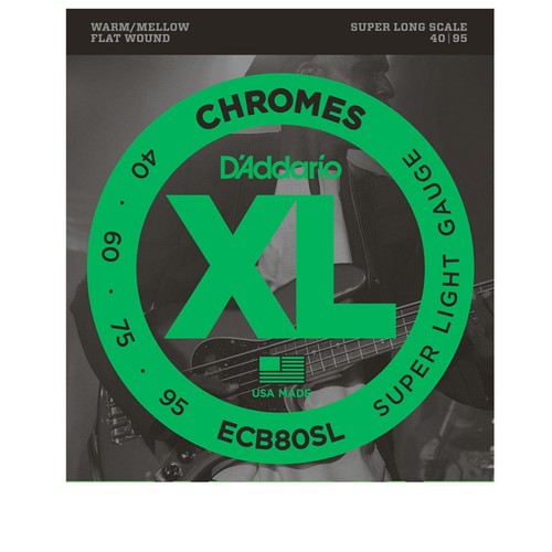 Used D'Addario ECB80SL Chromes Bass, Light, 40-95, Super Long Scale