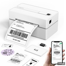 Label Printers Auto Document Feeder KNAON Bluetooth Thermal Shipping Printer 4x6