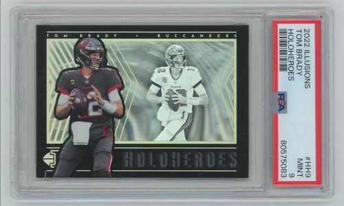 2022 Panini Illusions HoloHeroes Tom Brady PSA 9 Buccaneers #HH-9