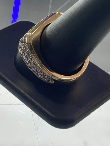 David Yurman 18K Streamline Signet Ring 10MM Pavé Set Diamonds Retail $9500 - Photo 5/14