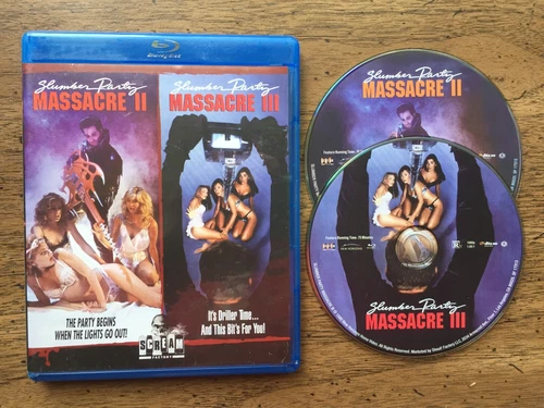 SLUMBER PARTY MASSACRE II & III RARE Blu Ray