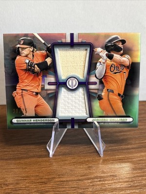 2026 Topps Tribute Gunnar Henderson/Jackson Holliday Dual Relics #DR-HH /75