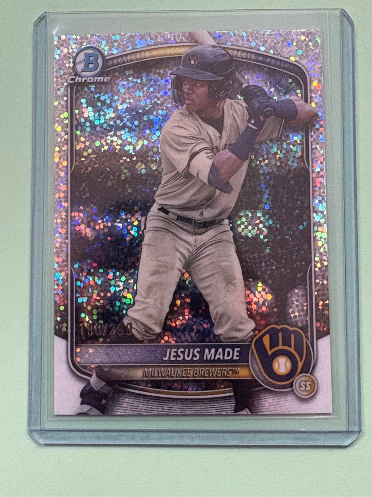 2025 Bowman - Chrome Prospects Jesus Made #BCP-50 Speckle Refractor /299