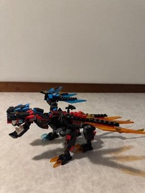 LEGO Ninjago 70627 Dragon's Forge Building Set with Bonus Bikes and Parts Lot