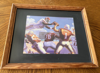 Roy Williams Superman Art by Christopher Nick Print OU Oklahoma Sooners 12''x15''