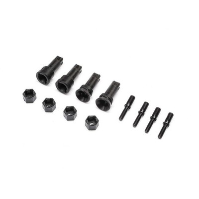 Losi Wheel Axle & Hex Set: NASCAR - LOS-1935