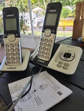 VTech Cordless Phone Answering System Caller ID Call Waiting 2 Handsets 
