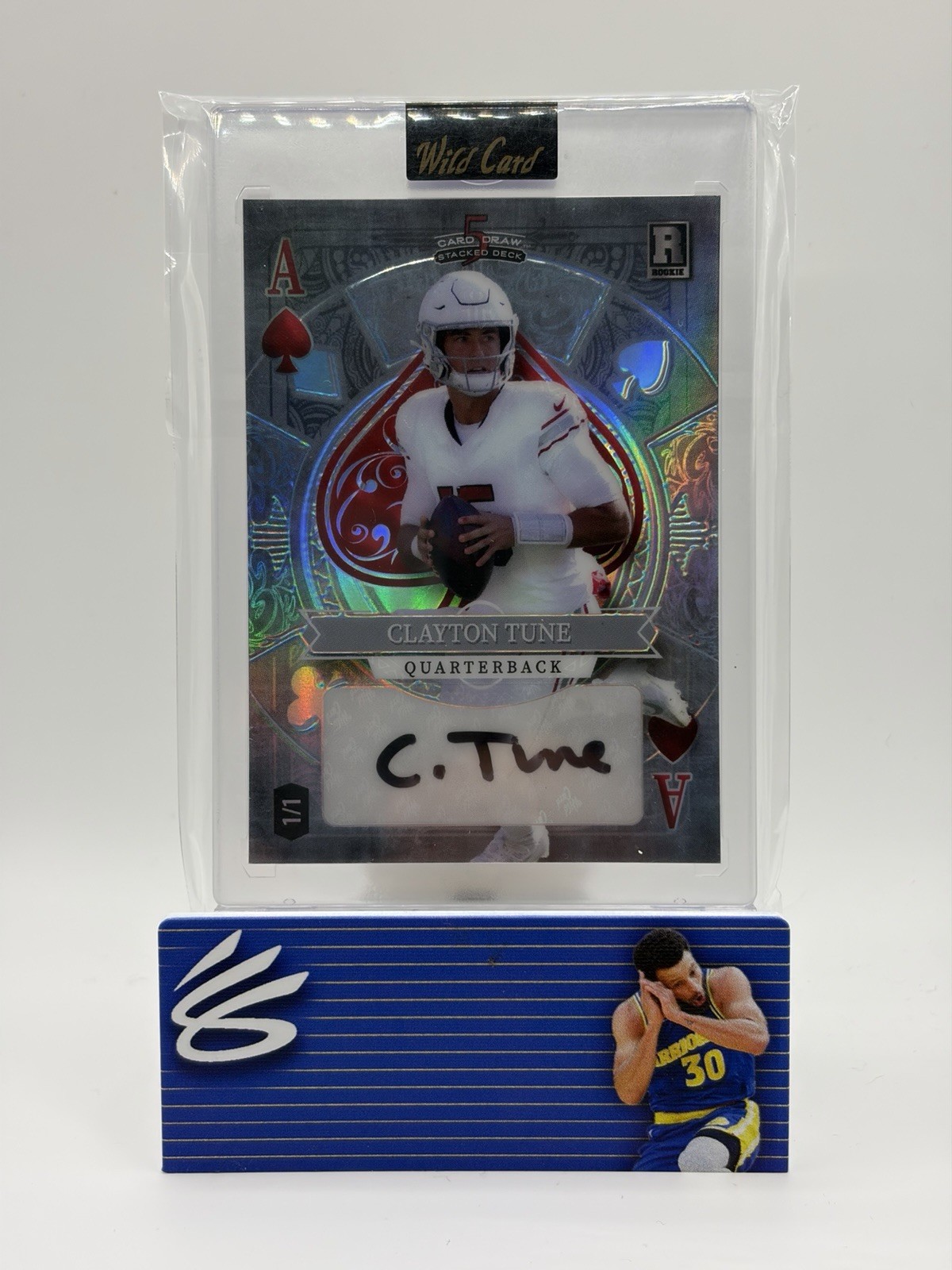 Clayton Tune Wild Card 5 Card Draw Stacked Deck Ace Autographs #CTA Base