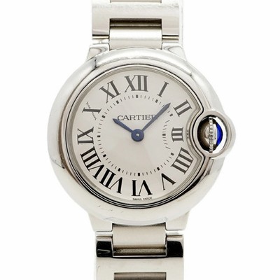 Cartier Ballon Bleu SM W69010Z4 Silver Dial Women's Watch GZl1jeu8