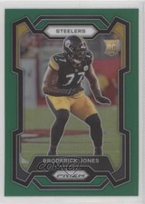 2023 Panini Prizm Rookies Green Prizm Broderick Jones #385 e9p