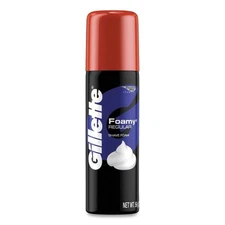 Gillette Foamy Shave Cream, Original Scent, 2 oz Aerosol Spray Can, 48/CT