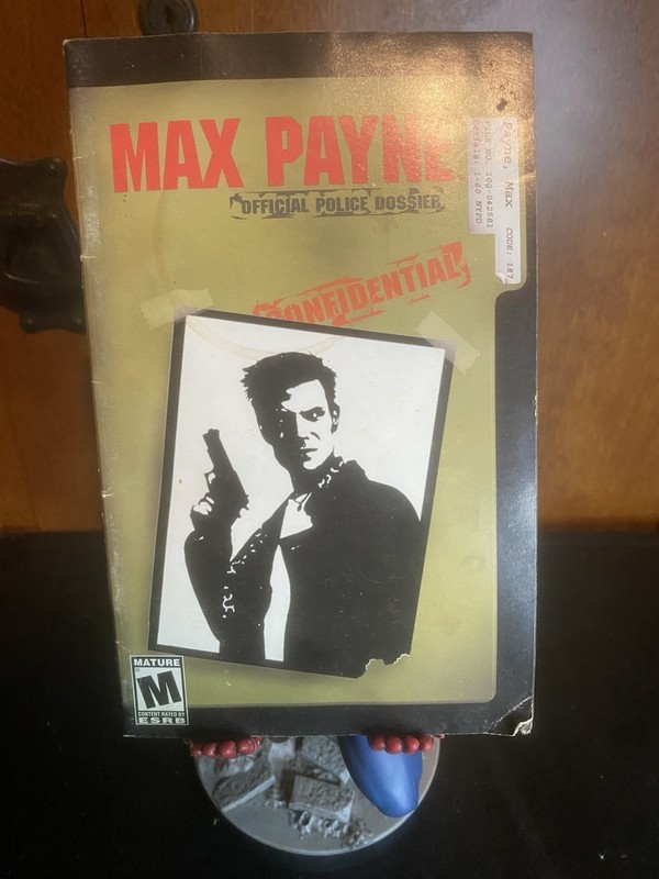 Max Payne - Official Police Dossier / Confidential - PS2 Manual Only Original