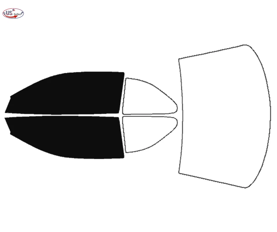 Kit de filme colorido para janela PreCut 2 camadas para 1995-2000 Dodge Avenger Coupe 2 portas - Imagem 2 de 4