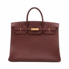 Hermès Birkin 40 Le Tournay Togo Brown Gold Metal Fittings □C: 1999