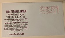 1963 John Kennedy JFK funeral day cover 11/25/1963