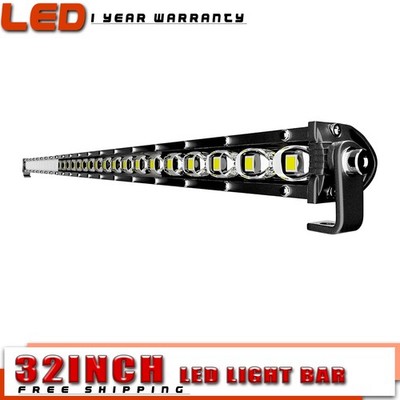 90W Single Row LED Light Bar 32in/34in Combo Beam Fog Driving Light for Truck