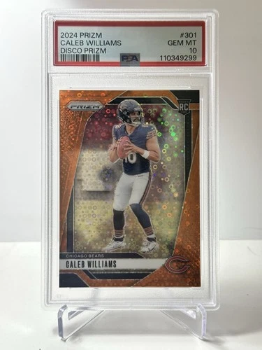 2024 Panini Prizm - Rookies Caleb Williams #301 Disco Prizm (RC) PSA 10 Gem MT