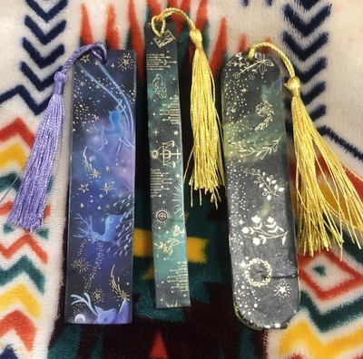 3 Handmade Resin Bookmarks. Free Gift With Every Purchase.