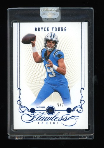 2023 Panini Flawless Football Bryce Young Anniversary Sapphire Gem #5/7 (BD)