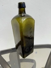 1800's Dr. Townsend's Sarsaparilla bottle, dark olive-green, near perfect