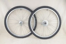 Joytech High Flange Hubs MTB Wheelset w/ Tires 26" 6 speed QR 100/126mm VTG 1986