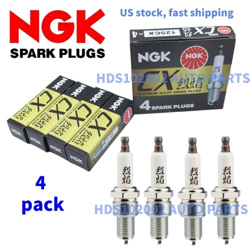 4 PCS NGK 125CX Platinum Spark Plugs Fit for Audi BMW Mazda Toyota Nissan
