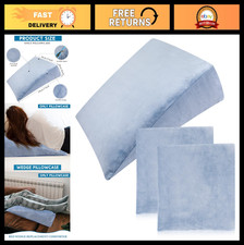 2 Pcs Wedge Pillow Covers for Bed - Fits 27x27x8 Inch Wedge Pillows, Light Blue