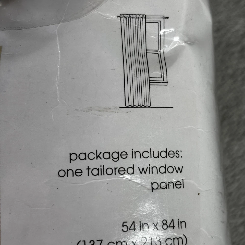 Joseph Abboud Window Panel Curtain 54x84 Inch Single Panel Polyester New Drapery - Image 3 of 4