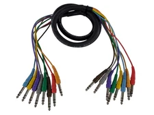 Live Wire S8M6TT 6ft 8-Channel TRS-TRS Snake – 6 Foot Audio Snake