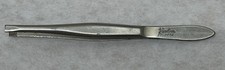 Vintage Revlon Tweezers 2232 Flat Tip Blunt Cursive Revlon 3 1/2"