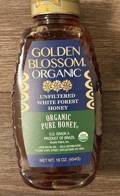 Organic Unfiltered Honey from Brazil 16oz All Natural Gluten Free