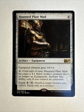 1x M15 Haunted Plate Mail EX Magic Karte Magic The Gathering Mtg