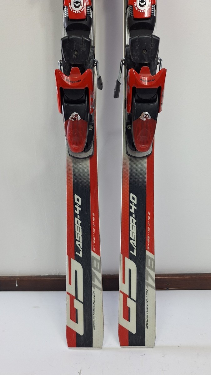 Stöckli Laser GS 4-D 178 cm Ski + Tyrolia 20 Bindings Winter Snow