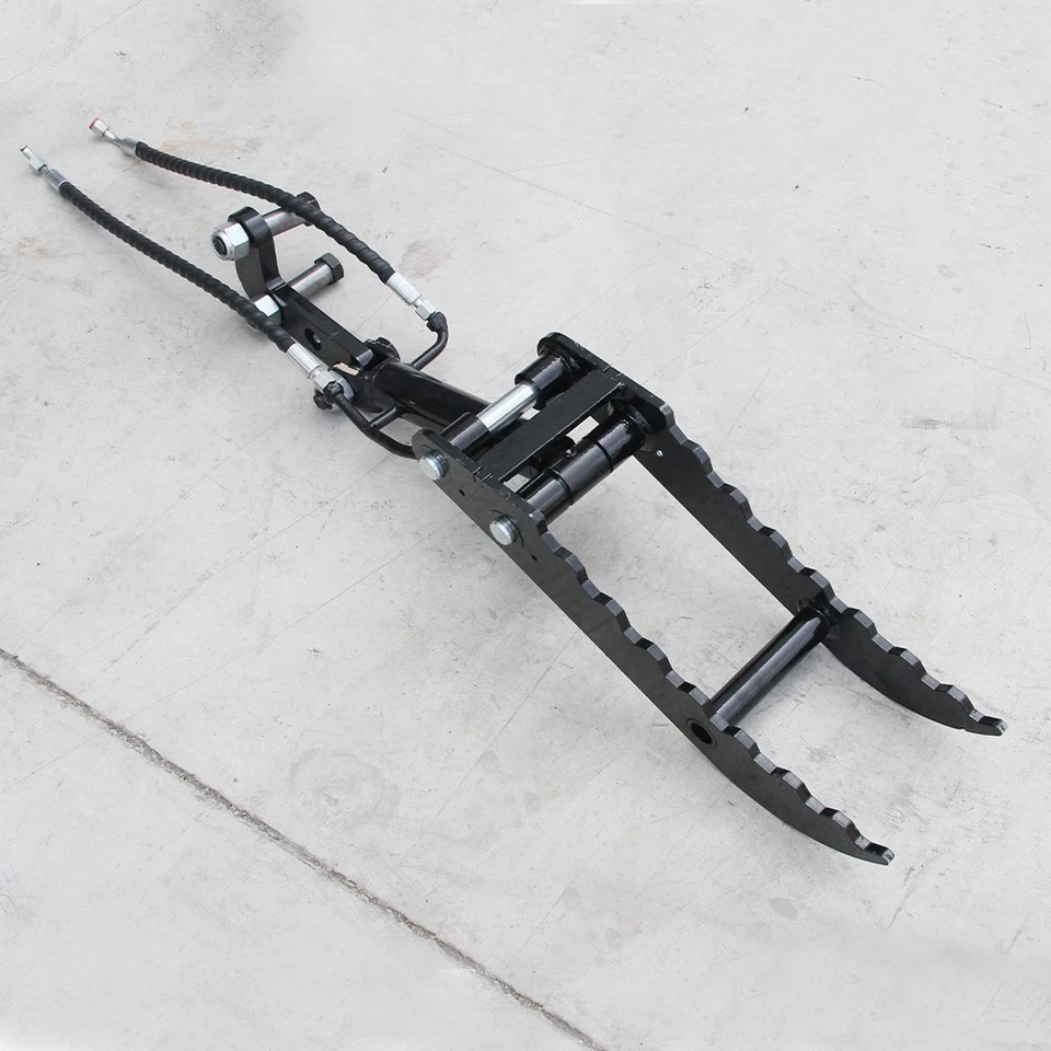 Clip hidráulico para pulgar soporte en forma de L para mini excavadoras accesorios 3 agujeros Foto 3 de 4