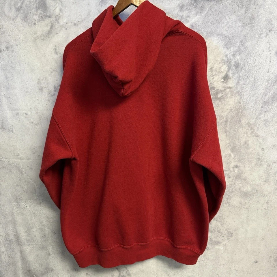 Moletom com capuz vintage San Francisco 49ers masculino 2XL 27,5x29 vermelho NFL - Imagem 3 de 4