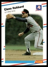 1988 Fleer Glenn Hubbard Atlanta Braves #542