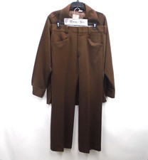 Vintage 70s Levi's Panatela Disco Western Leisure Suit Size L Men's Brown 2 PC
