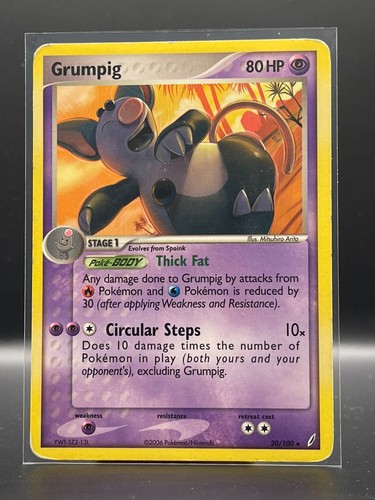 Grumpig 20/100 EX Crystal Guardians Rare