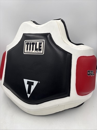Title Boxing Gel Body Protector - 36' Wide 17" Tall Black Red White Very Clean
