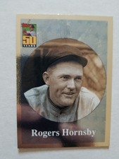 2001 Topps Chrome Before There was Topps Rogers Hornsby #BT6 HOF