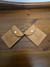 2x Ferrari Dealer Supplied Tracker Fob Wallet Holder Pouch Case Leather