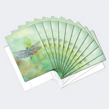 Tree-Free Greetings EcoNotes Stationary- Blank Note Cards with Envelopes, 4" x