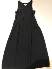 Old Navy Women’s Size XS Black Sleeveless Midi Dress V-Neck Relaxed