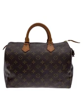 LOUIS VUITTON BOSTON BAG 1) SPEEDY 30_MONOGRAM CANVAS_BRW PVC Brown Used