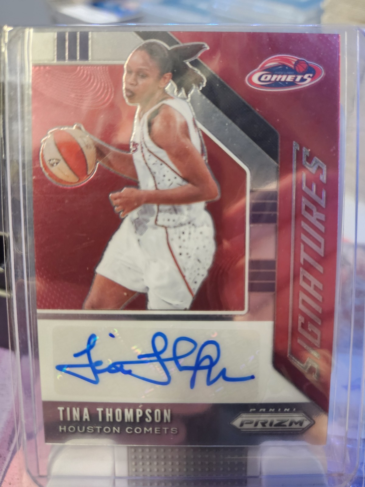 2020 Prizm WNBA Tina Thompson 1st Year Prizm Auto
